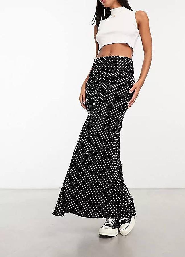 Imagen - Falda de lunares larga