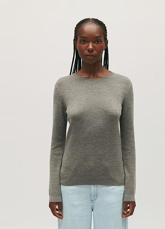 Imagen - Jersey de punto fino en color gris de Claudie Pierlot.