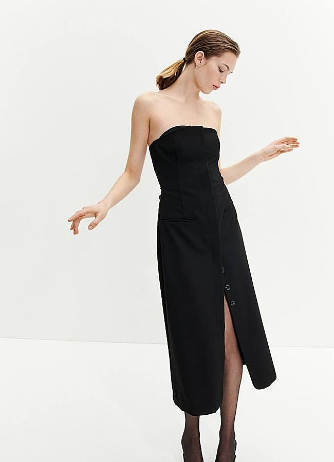 Imagen - Vestido estilo bustier tailoring