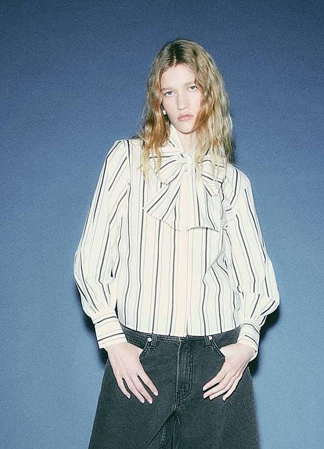 Imagen - Camisa de rayas con lazada