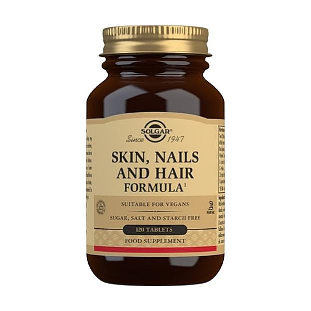 Vitaminas Skin, Nails and Hair de Solgar.
