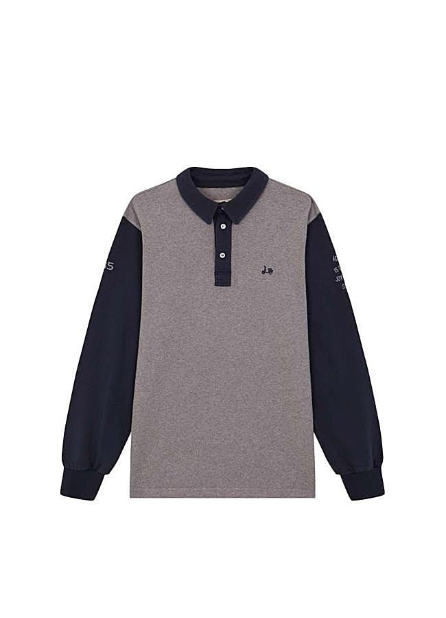 Imagen - Polo gris de manga larga de Scotta, 89,90 euros.