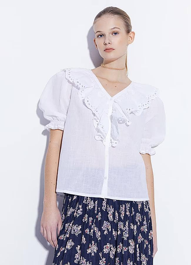 Imagen - Blusa con mangas farol
