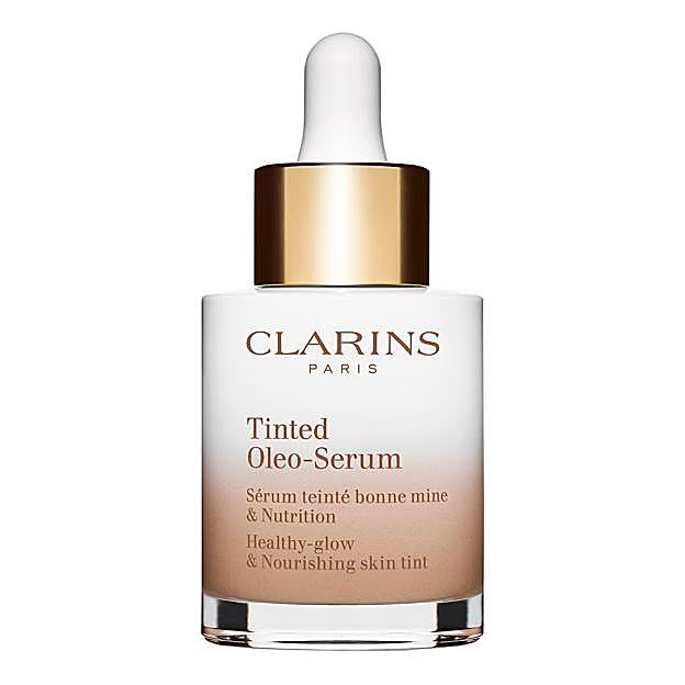 Base de maquillaje con tratamiento Tinted Oleo Serum de Clarins