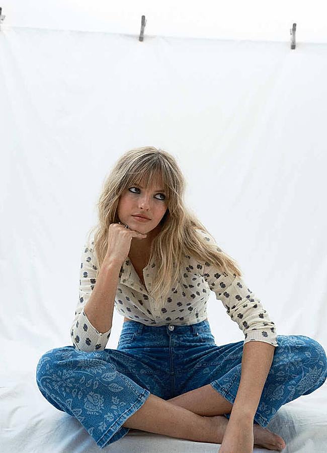 Imagen - Vaqueros palazzo con print a contraste