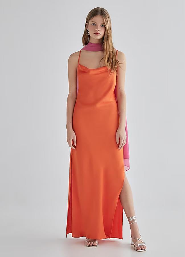 Imagen - Vestido lencero en color naranja de Green Coast.