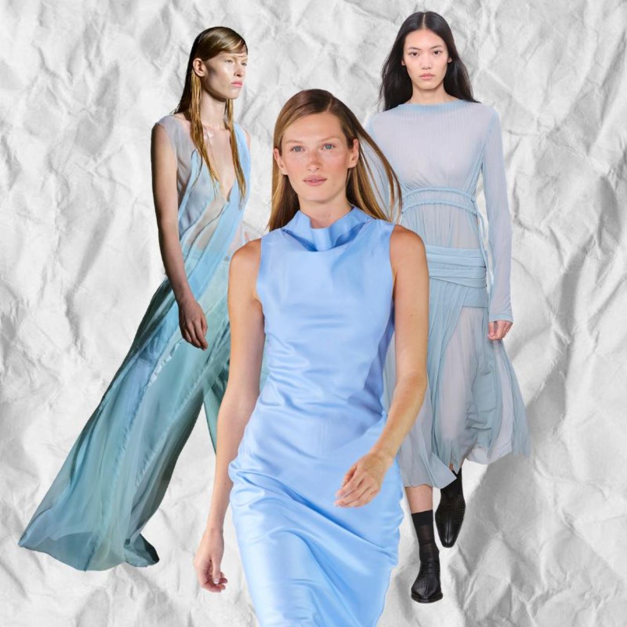 El azul bebé es el tono más llevado de primavera-verano.