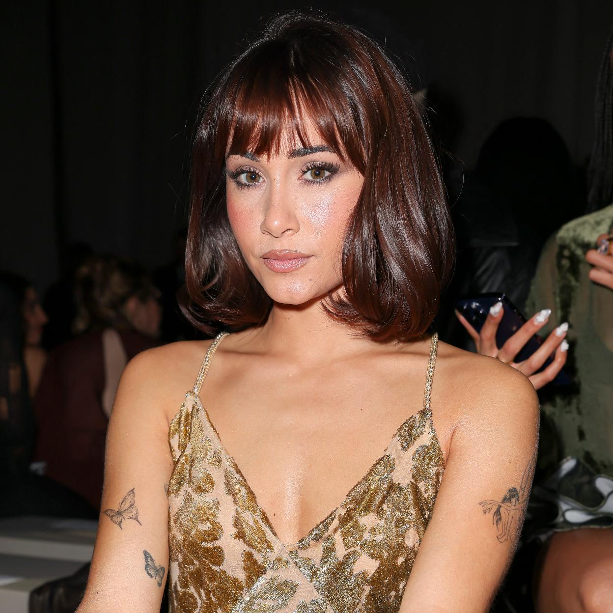 Aitana en el desfile de Roberto Cavalli.