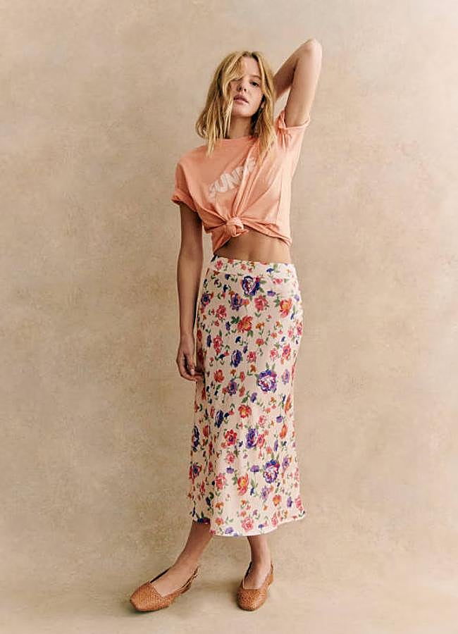 Imagen - Falda de flores midi primaveral