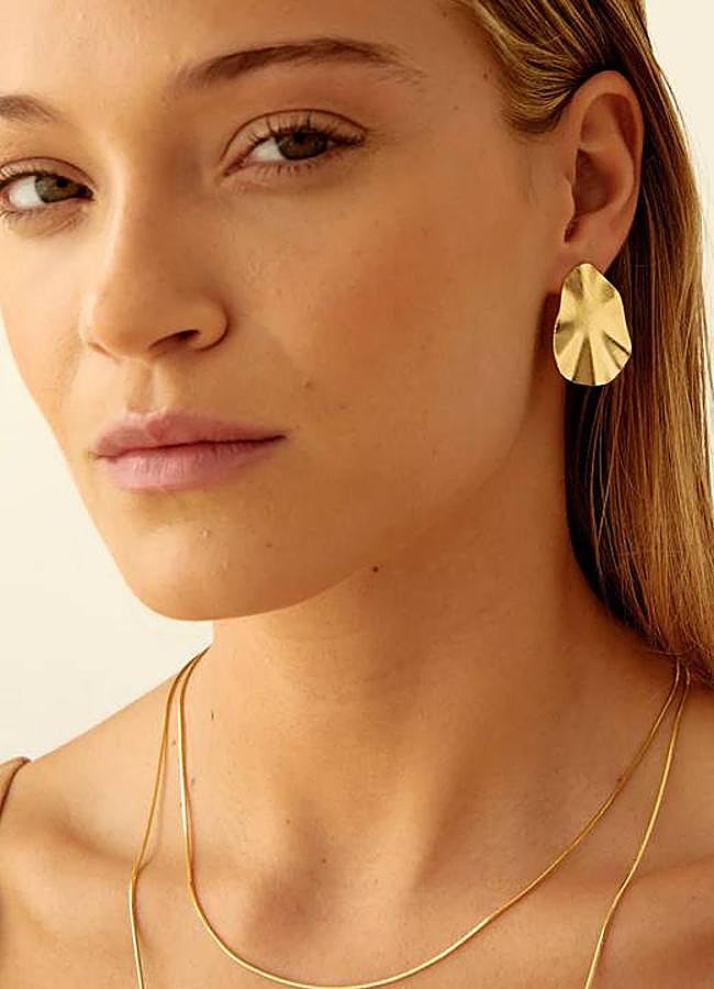 Imagen - Pendientes vintage ovalados con forma irrgular