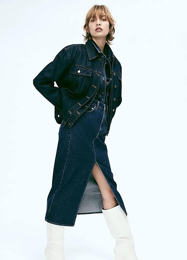 Imagen - Falda vaquera midi tipo lápiz