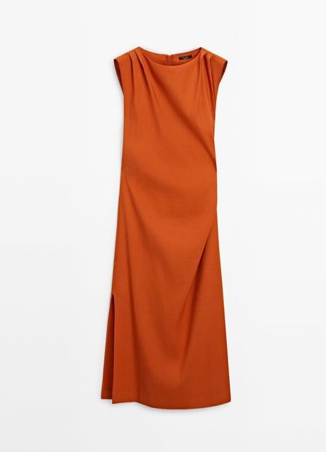 Imagen - Vestido naranja de Massimo Dutti (79,99 euros)