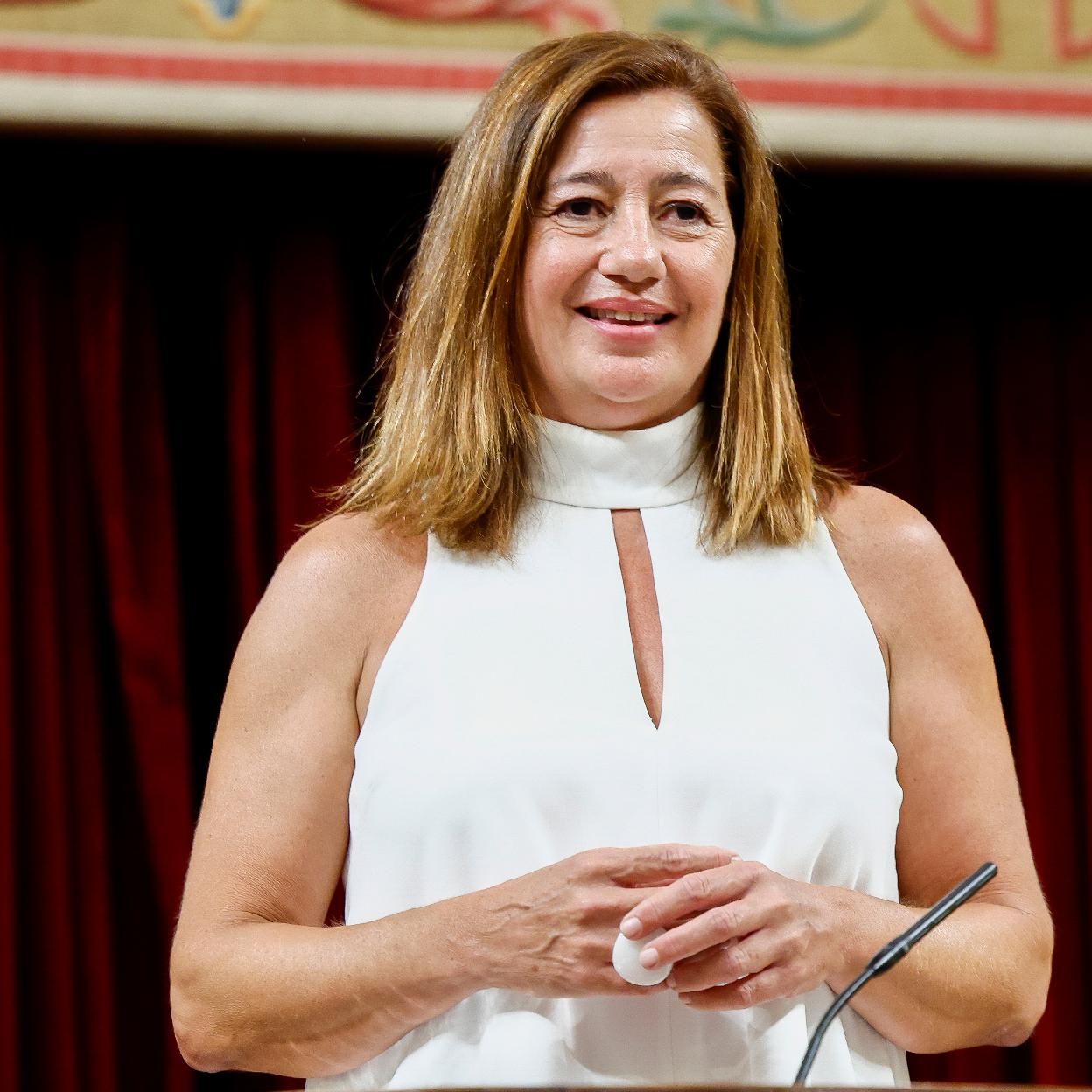 Francina Armengol es la presidenta del Congreso de los Diputados. 