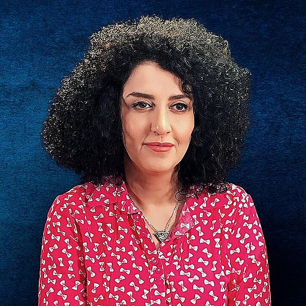 La premio Nobel de la Paz Narges Mohammadi. 