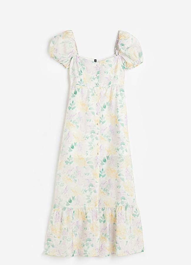 Imagen - Vestido estampado con mangas farol