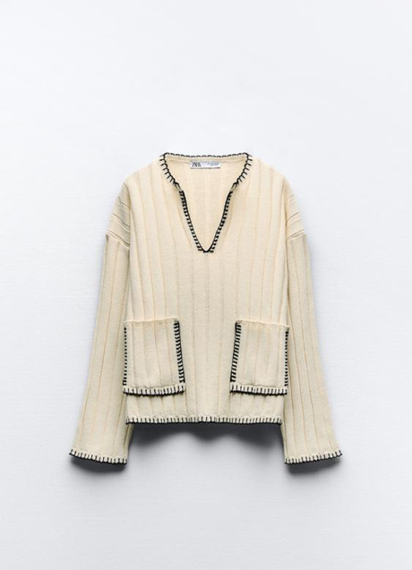 Imagen - Jersey blanco de Zara (25,99 euros)