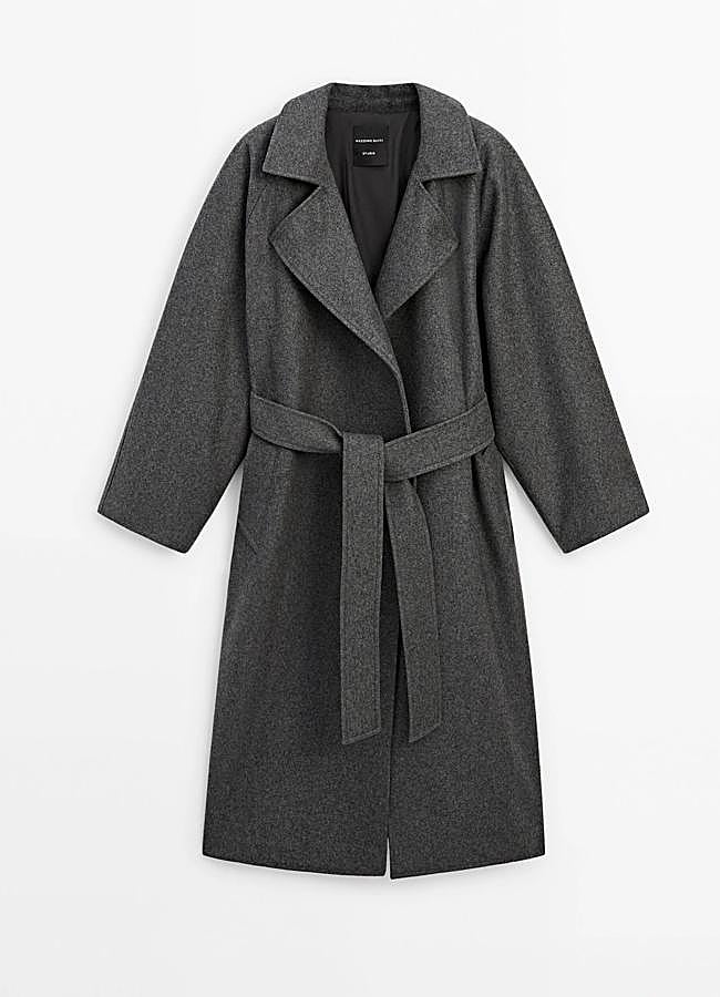 Imagen - Abrigo oversize gris de Massimo Dutti, 299 euros.