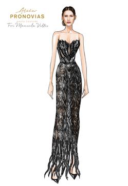 Imagen secundaria 2 - Las sandalias de Aquazzura, los pendientes de Rabat y el boceto del vestido de Pronovias.