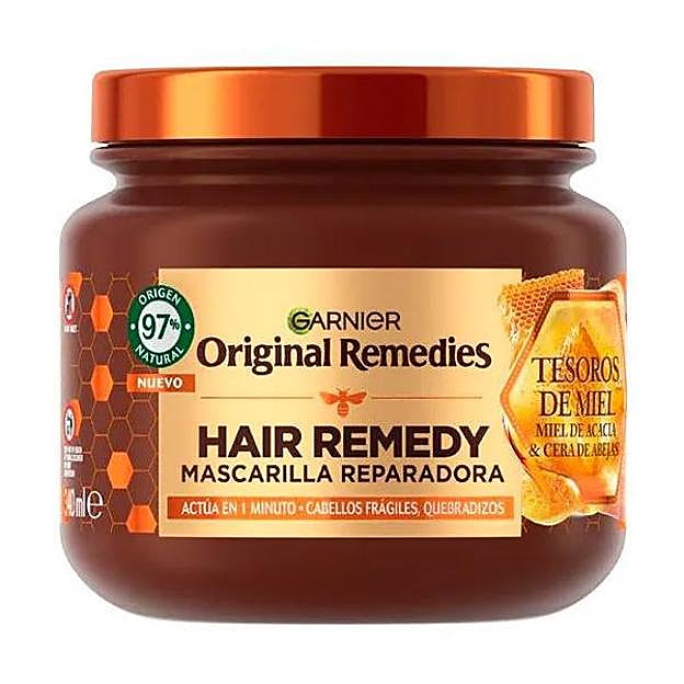 Hair Remedy Mascarilla Reparadora Tesoros de Miel de Garnier. Precio: 4,99 euros