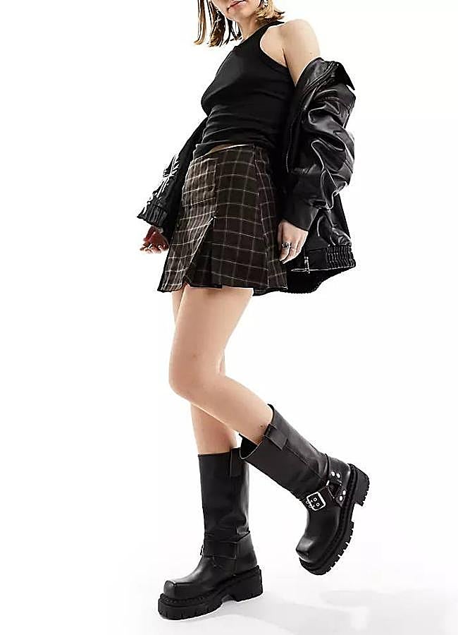 Imagen - Falda de cuadros tipo grunge