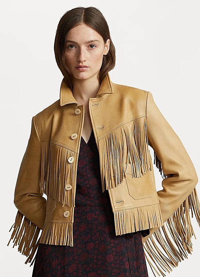 Imagen - Chaqueta corta de cuero de Polo Ralph Lauren.