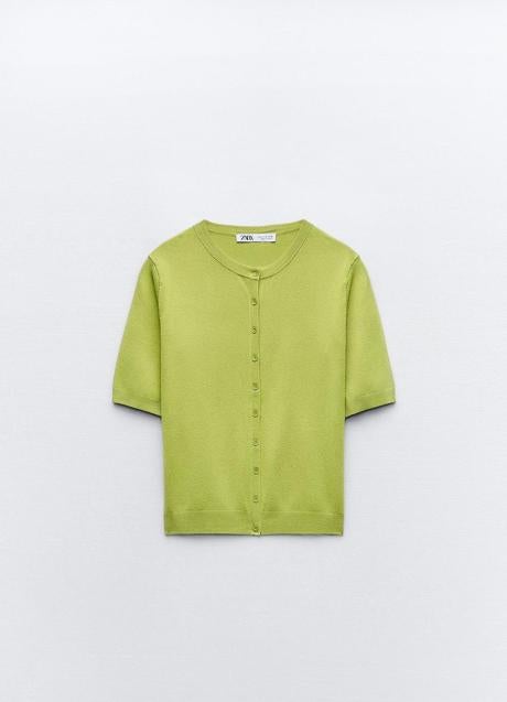 Imagen - Cárdigan de manga corta de Zara (19,99 euros)