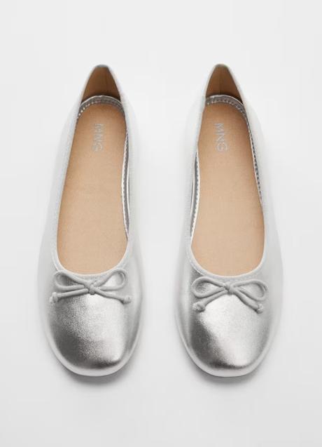 Imagen - Bailarinas plateadas de Mango (25,99 euros)