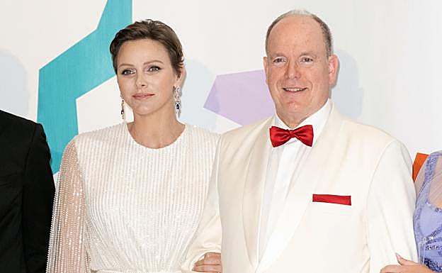 Alberto de Mónaco y su esposa Charlène. 