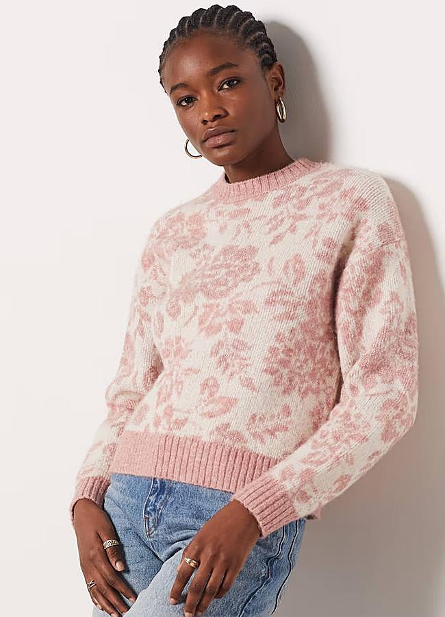 Imagen - Jersey estampado de flores con rib