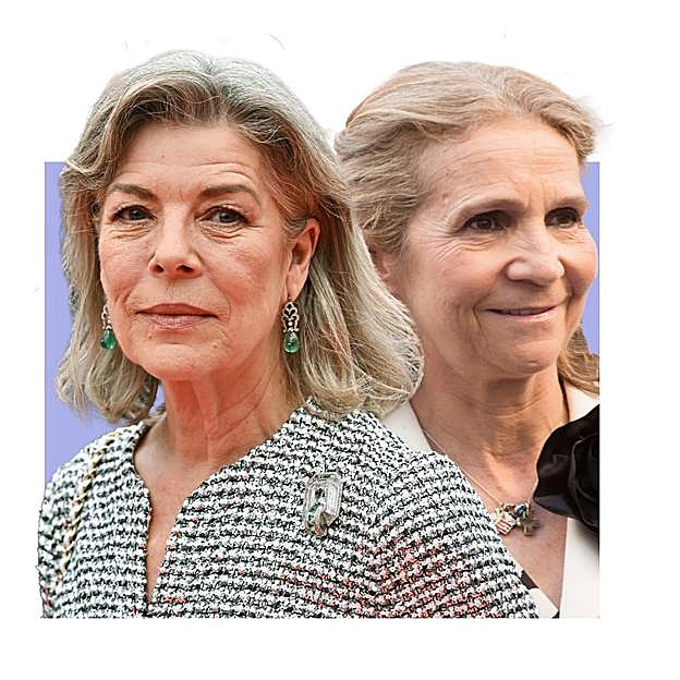 Carolina de Mónaco y la infanta Elena, dos mujeres sin suerte en el amor: rupturas, rumores y soltería