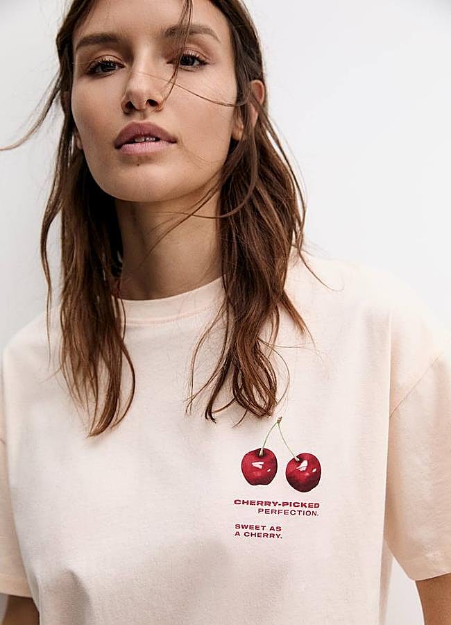 Imagen - Camiseta de cerezas oversize