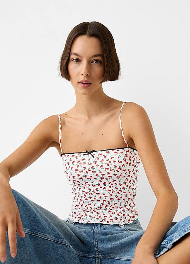 Imagen - Cherry top estilo lencero