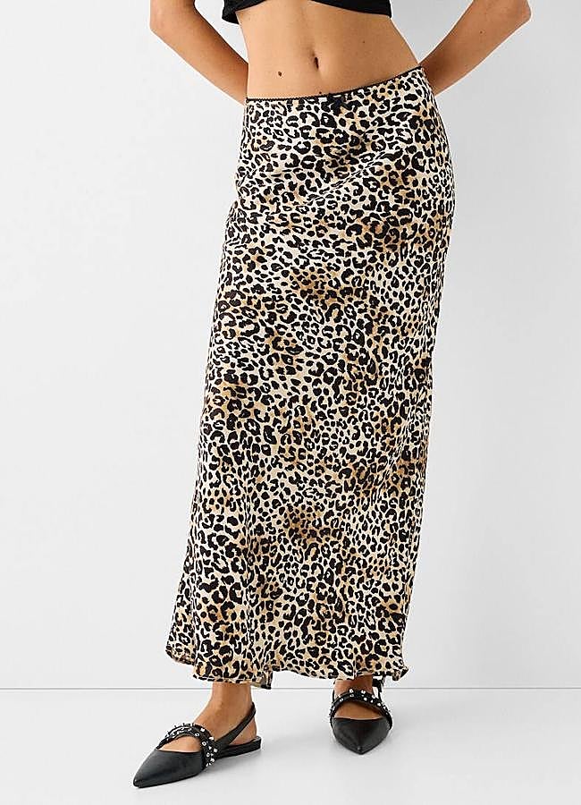 Imagen - Falda de leopardo larga