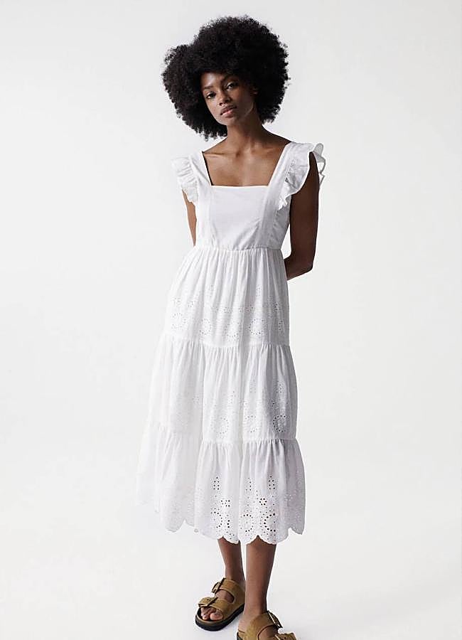 Imagen - Vestido midi bordado estilo pichi