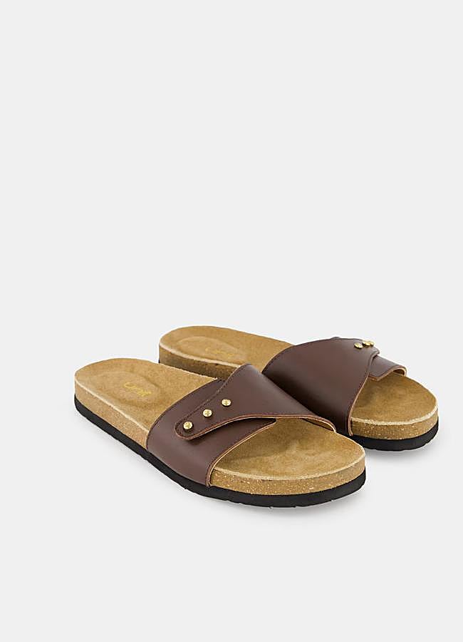 Imagen - Sandalias planas de piel de Hipercor.