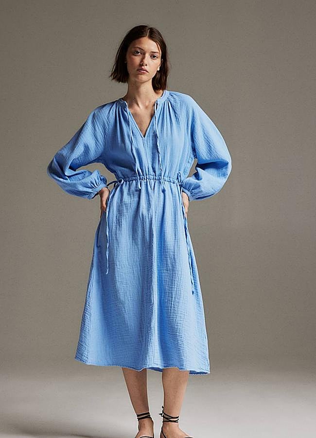 Imagen - Vestido anchito efecto arrugado