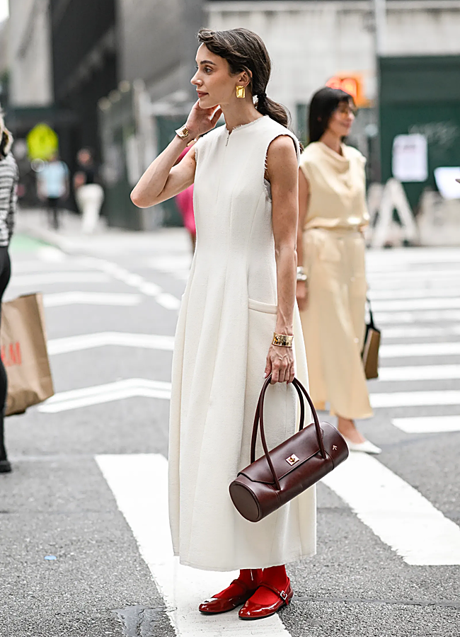 Imagen - La modelo e influencer Mary Leest con bailarinas rojas que son pura tendencia.