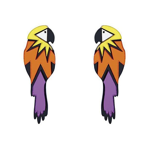 Pendientes papagayo de Lausett, 48 euros.