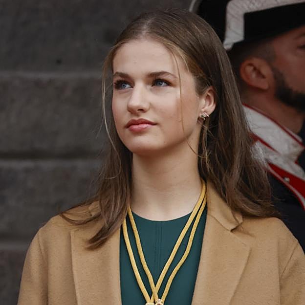 La prinfesa Leonor durante la apertura del Congreso. 