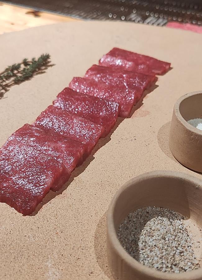 Imagen - Los cortes de la Matsusaka Beef que podemos disfrutar en el menú Fukuroi de Pilar Akaneya. /Pilar Akaneya