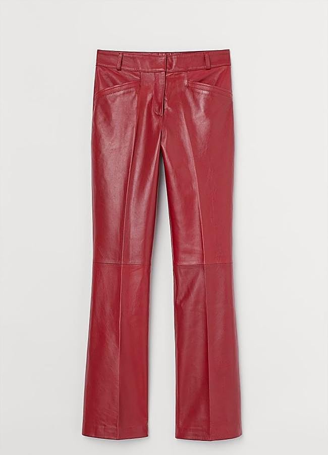 Imagen - Los pantalones rojos de piel de H&M.