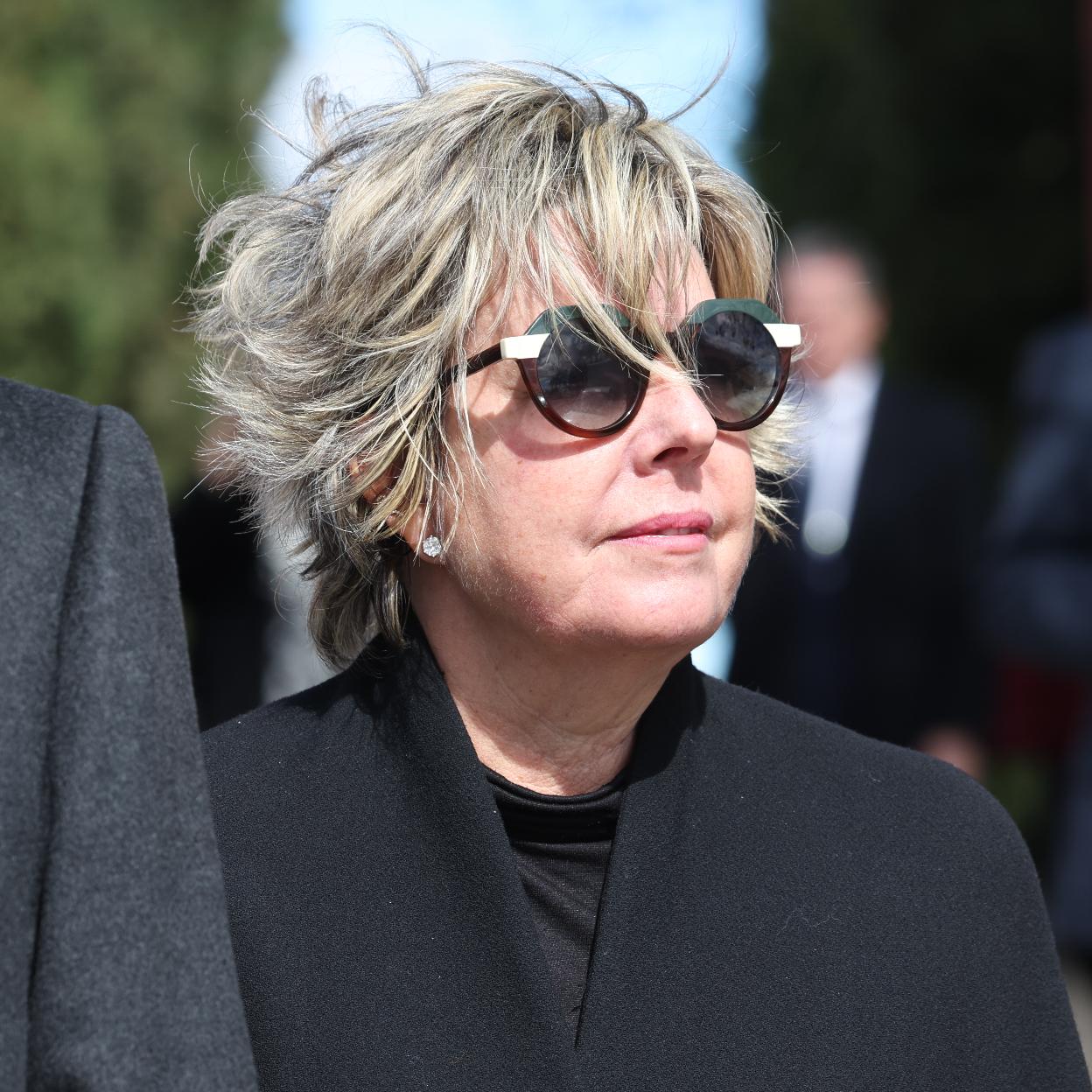 Simoneta Gómez.Acebo, en el funeral de su hermano Fernando. 