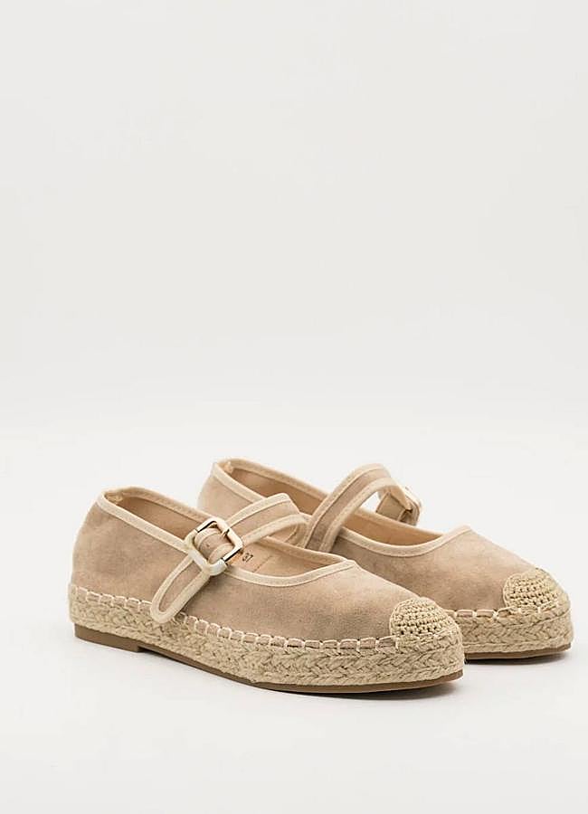 Imagen - Merceditas de yute con detalle de crochet en la punta