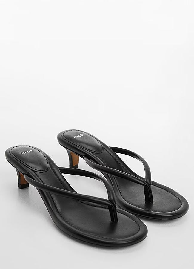 Imagen - Sandalias con tiras y tacón kitten de Mango (35,99 euros).