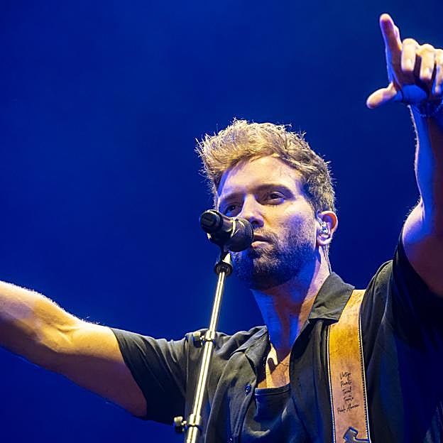 Pablo Alborán en uno de sus conciertos. 