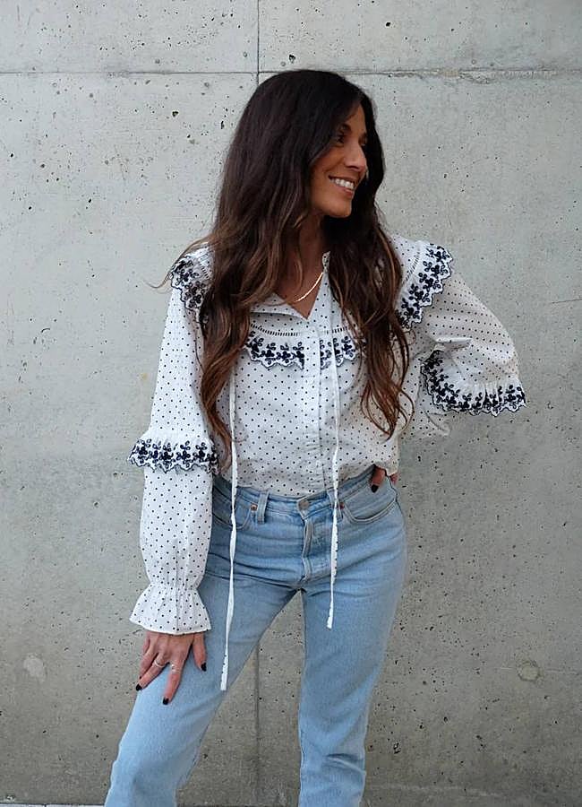 Imagen - Blusa de lunares bordada