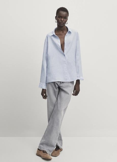 Imagen - Camisa azul de Massimo Dutti (39,95 euros)