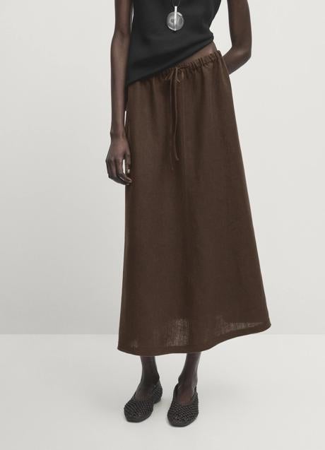 Imagen - Falda marrón de Massimo Dutti (69,95 euros)