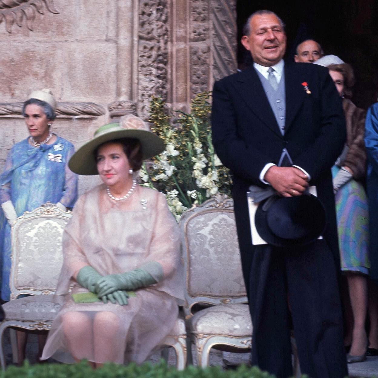 Los condes de Barcelona en una imagen de archivo.