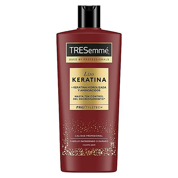 Champú Liso Keratina de TRESemmé.
